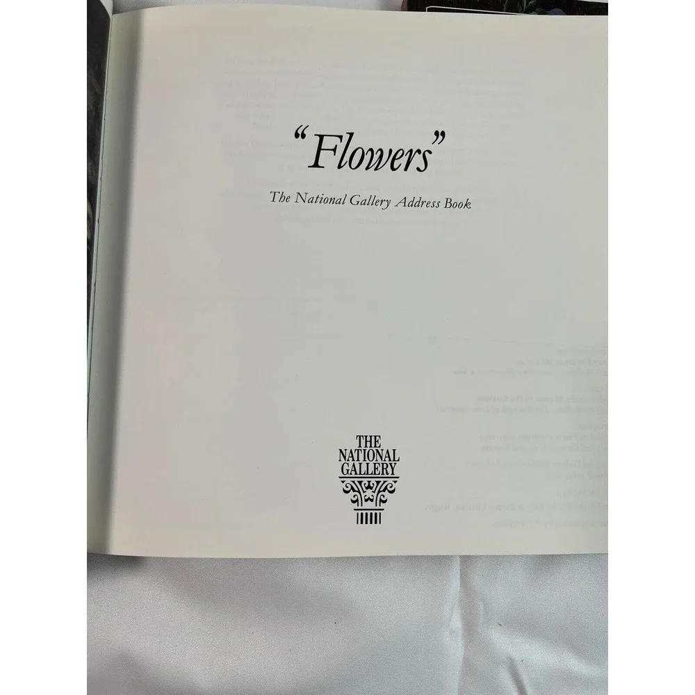 3 of VTG National Gallery Fruit & Flowers Address Book Retro 8” Hardcover London